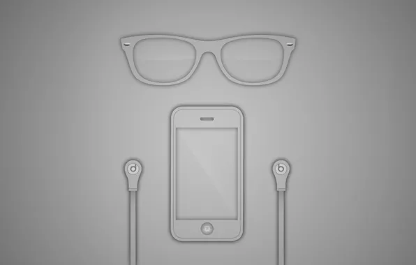 Картинка iPhone, monster beats, rayban