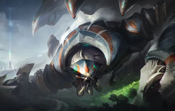 Art, League of Legends, LoL, MOBA, Skarner