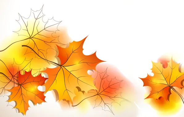 Картинка осень, листья, коллаж, клен, открытка