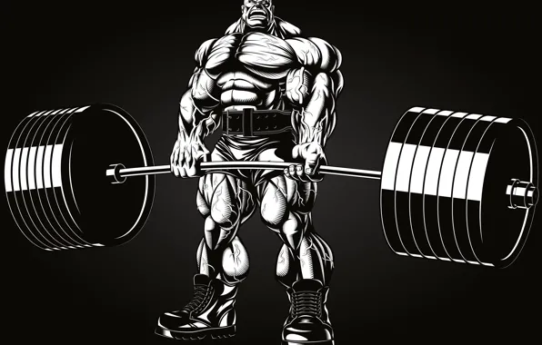 Power, men, bodybuilding