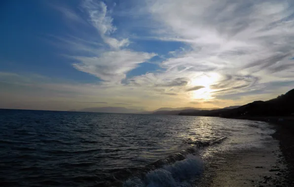 Солнце, Вода, Море, Берег, Волна