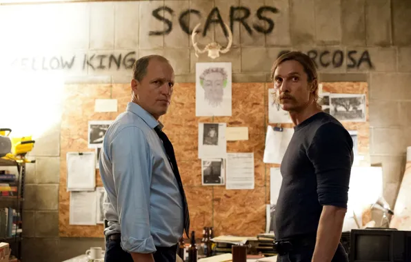 Detective, series, men, crime, Woody Harrelson, True Detective, Matthew McConaughey, detectives