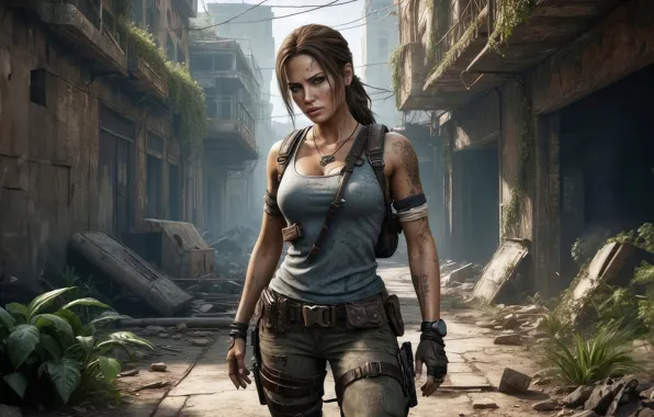 Картинка lara croft, art, Game