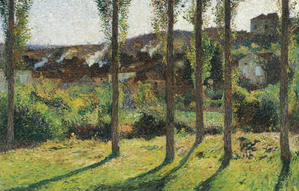 Пейзаж, картина, Анри-Жан Гильом Мартин, Henri Matrin, The House of Monsieur Pele Dominant