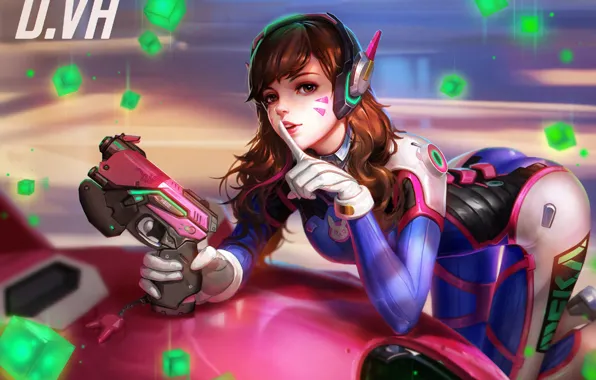 Картинка Game, Blizzard Entertainment, Overwatch, D.Va