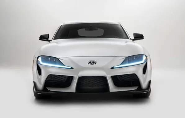 Картинка спорт кар, вид спереди, Toyota Supra, тойота супра