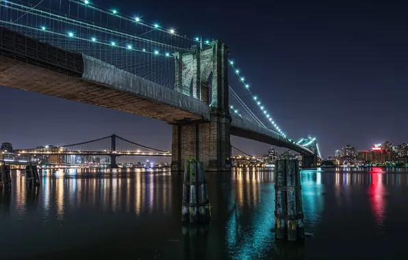 Картинка мост, город, Brooklyn