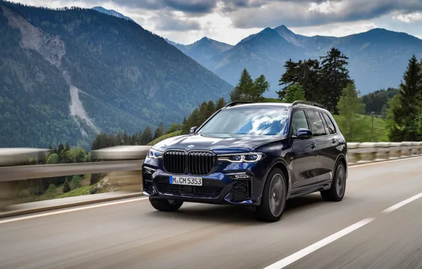 Картинка горы, BMW, кроссовер, SUV, 2020, BMW X7, M50i, X7