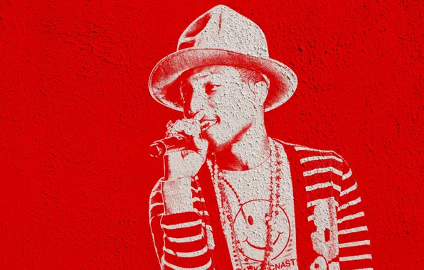 Стена, граффити, Pharrell Williams
