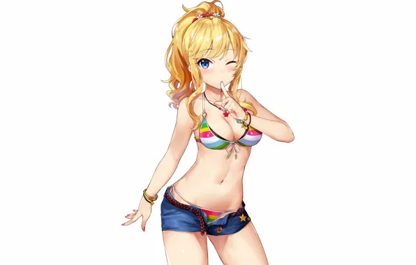 Girl, sexy, cleavage, long hair, boobs, anime, beautiful, pretty