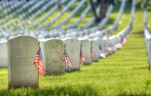 Память, скорбь, уважение, Memorial Day Weekend, Section 17, Arlington National Cemetery