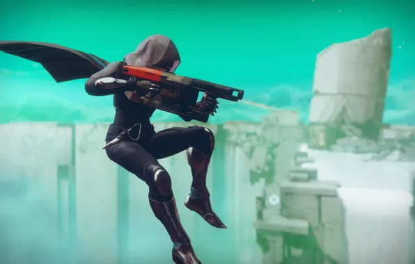 Gun, game, weapon, hunter, Destiny, Destiny 2