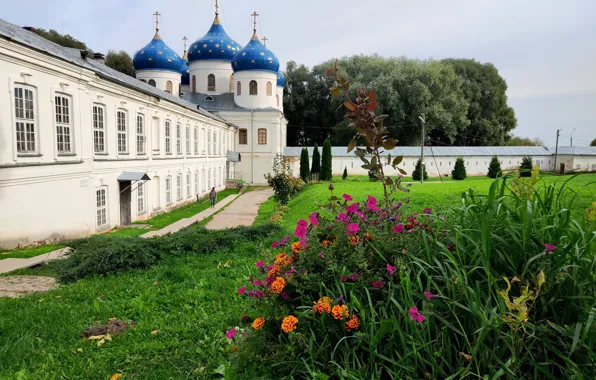 Пейзаж, Архитектура, Монастырь, Великий Новгород