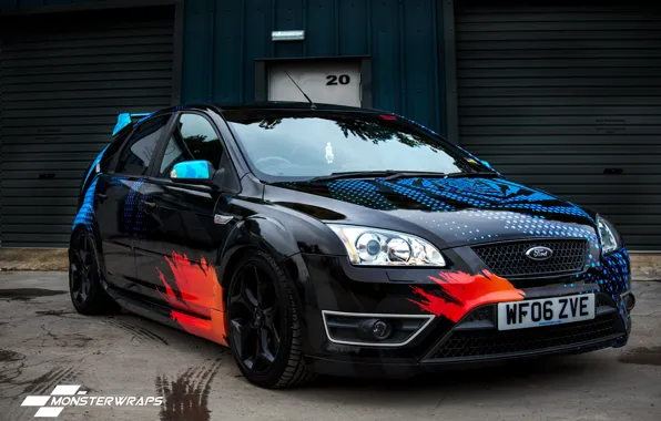 Картинка ford, monster, focus, wraps