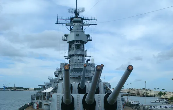 ВМС США, USS Missouri, BB-63, линкор-музей