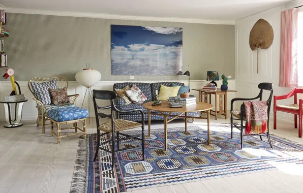 Дизайн, стиль, комната, интерьер, Дания, гостиная, Apartment in Copenhagen, by Tina Seidenfaden Busck