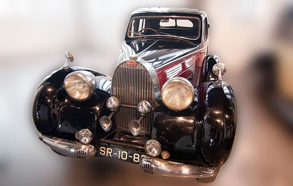 Картинка старина, ретро, Bugatti, автомобиль