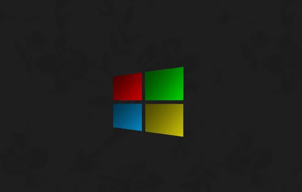 Компьютер, обои, логотип, эмблема, windows, объем, рельеф, hi-tech