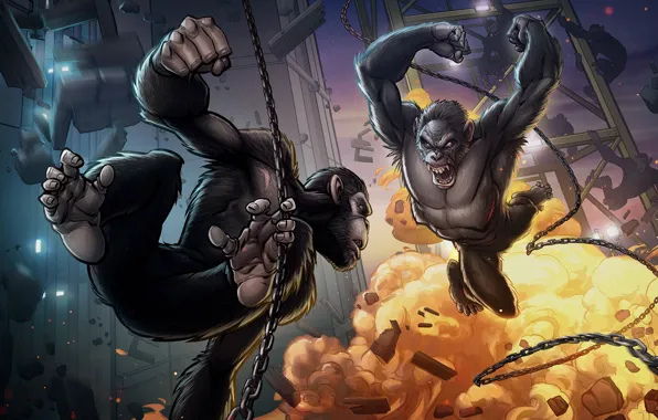 Арт, Patrick Brown, PatrickBrown, caesar, Планета обезьян: Революция, Dawn of the Planet of the Apes, …