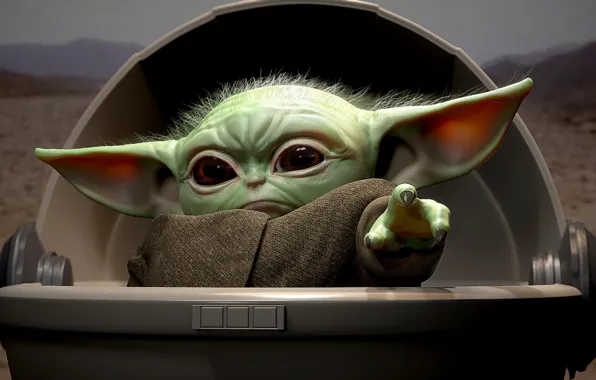 Малыш, сериал, Мандалорец, baby yoda