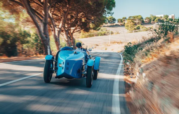 Картинка Bugatti, road, drive, Bugatti Type 35, Type 35