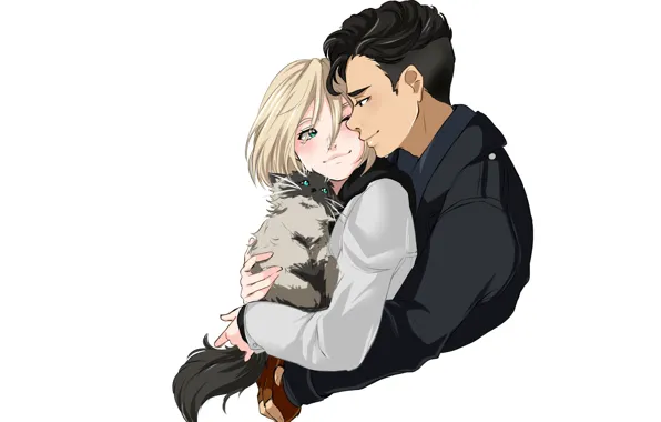 Аниме, арт, парни, Yuri on Ice, Юрий на льду, yurio, otabek