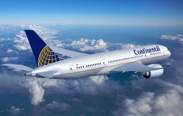 Flying, airplane, airliner