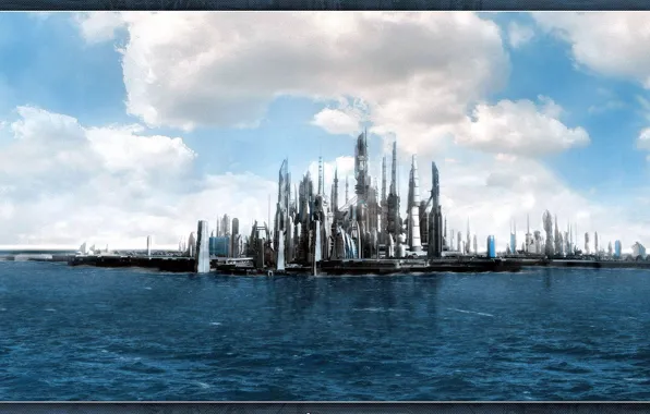 Картинка море, будущее, фантастика, Atlantis, Атлантида, фильмы, Stargate, звездные врата
