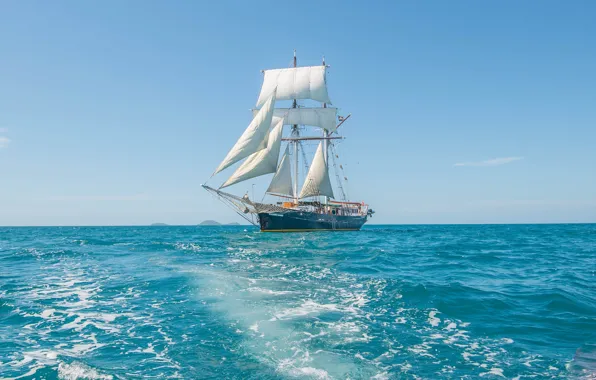 Картинка море, корабль, парусник, Solway Lass
