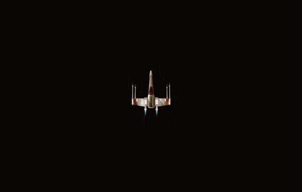 Минимализм, Истребитель, Star Wars, Science Fiction, X-wing