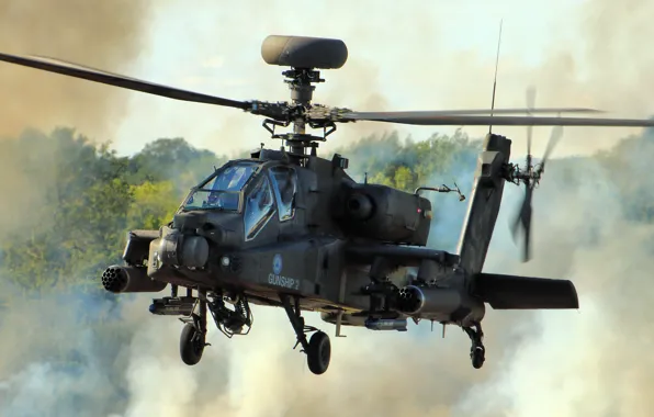 Вертолёт, Apache, AH-64D, ударный, основной, «Апач»