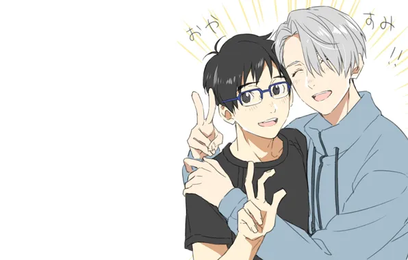Аниме, арт, Yuri on Ice, Юрий на льду, Виктор Никифоров, Victor Nikiforov, Юри Катсуки