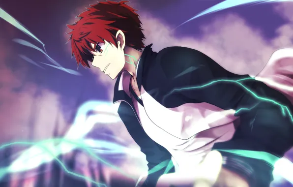 Злость, аниме, арт, парень, Эмия Широ, Fate / Stay Night