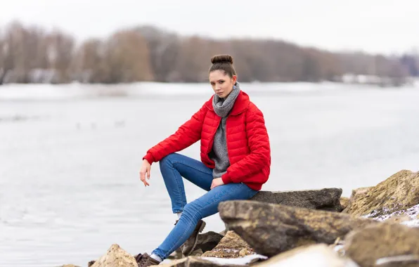 Куртка, в красном, Disha Shemetova, Илья Пистолетов