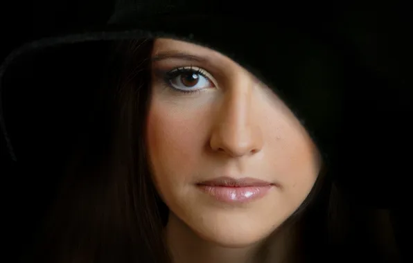 Model, beauty, face beautiful, face brown eyes