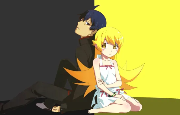 Kawaii, anime, vampire, manga, bishojo, seifuku, Bakemonogatari, Monogatari