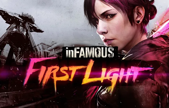 Картинка dlc, PlayStation 4, Abigail Walker, inFamous: First Light, InFamous