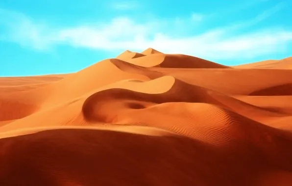 Небо, дюны, пески