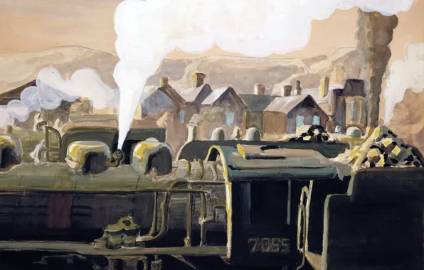 Картинка 1921, Charles Ephraim Burchfield, Safety Valve