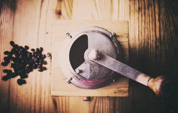 Old, coffee, coffee beans, murzenko, coffeegrinder