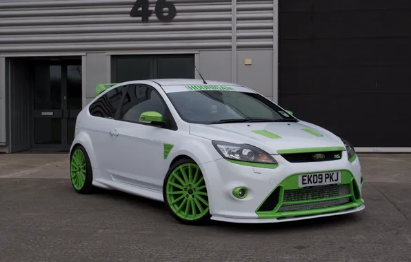 Картинка Ford, Focus, White, Hoonigan, Airtec, Greeen