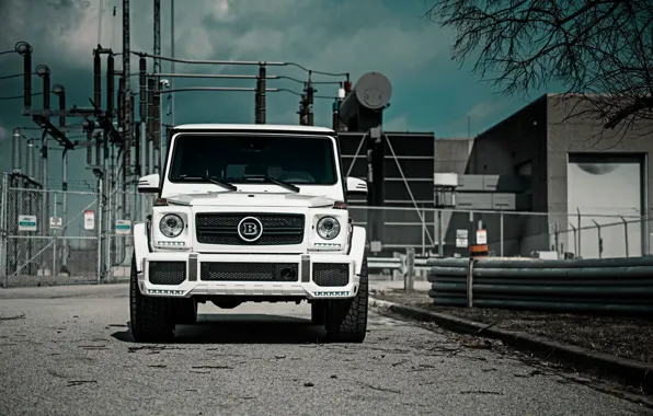 Картинка Mercedes, Front, AMG, White, G63, Face, W463