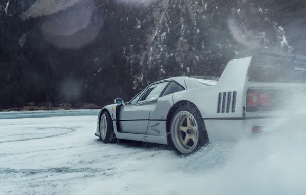 Car, Ferrari, supercar, f40