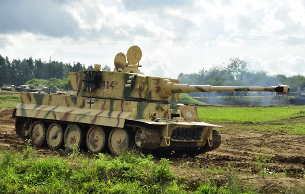 Танк, Tiger, бронетехника, немецкий, PzKpfw VI, SdKfz 181, тяжёлый