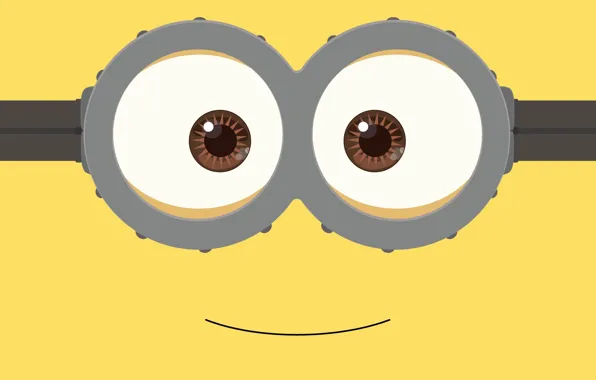 Картинка fantasy, yellow, smile, Minion, goggles, by kevinconsen