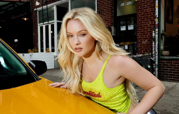 Авто, взгляд, фигура, блондинка, певица, Zara Larsson, Зара Ларссон, aктриса