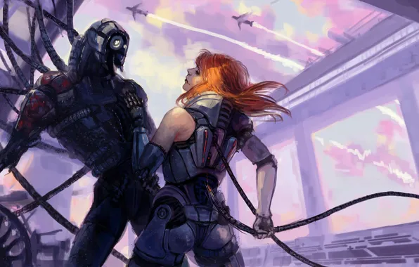 Картинка shepard, Mass Effect, Legion, Geth, synthesis