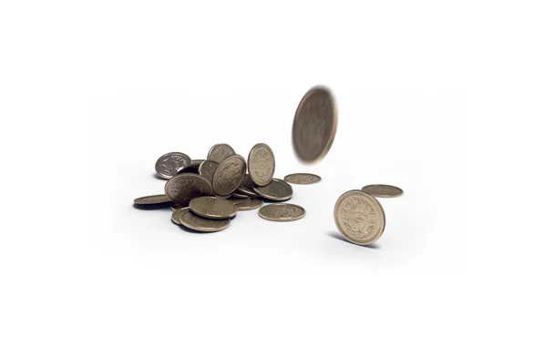 Монеты, render, coins