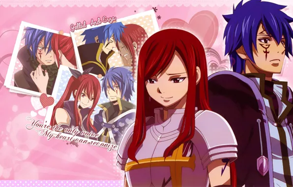 Аниме, арт, парень, Fairy Tail, Жерар, Эльза, Хвост феи