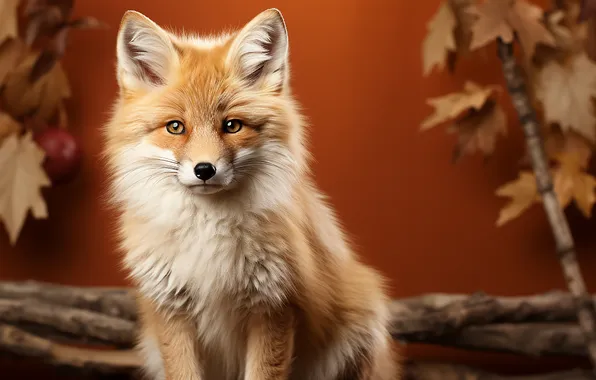 Картинка fox, animals, art, fox cub